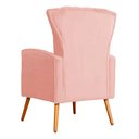 Ver imagem 6 de Poltrona Pés Palito Decorativa Melinda Sala Veludo:rosa/liso