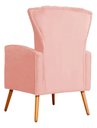 Ver imagem 6 de Poltrona Pés Palito Decorativa Melinda Sala Veludo:rosa/liso