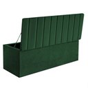Ver imagem 3 de Calçadeira Baú Recamier Estofada Cama de Casal 140cm Carla Suede Verde- Mabe Magazine