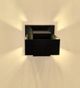 Ver imagem 2 de Kit Arandelas Ekis Quarto Sala Escada Corredor Lavabo Living Hall Entrada - Preto Fosco - 2