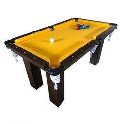 Mesa de Sinuca Bilhar Snooker - Base de Pedra Rm3 - Tecido Amarelo - Bilhares Engers - 1