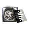 Ralo Abertura Anti Insetos Inox para Banheiro 10X10 Maça Anti Odor - 3