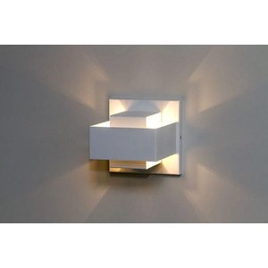 Kit Arandelas Ekis Quarto Sala Escada Corredor Lavabo Living Hall Entrada C Led - Branco Fosco - 2 L