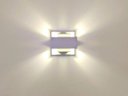 Ver imagem 3 de Kit Arandelas Ekis Quarto Sala Escada Corredor Lavabo Living Hall Entrada C Led - Branco Fosco - 2 L