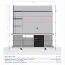 Ver imagem 5 de Home Taurus Naturalle Off White Ripado Rodízios 2076707 Bechara