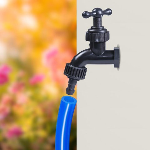 Torneira Plástica Reforçada Para Jardim e Tanque 1/2" | Utilimix | Kit 06 Un
