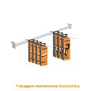 Ver imagem 3 de KIT - 2 Réguas para Gondola 91cm + 12 ganchos simples 30cm - Sa Gondolas