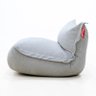 Puff Poltrona Alexa- Pufe Off White Prático, Leve sem Estrutura de Madeira e do Seu Estilo - 3