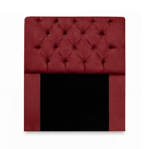Cabeceira Mirage Para Cama Box Solteiro 120cm com Capitonê Suede - Ecotec Decor:Vinho