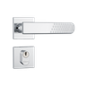 Fechadura Stam Externa 803/21 Cromado Roseta Quadrada de Inox - 1