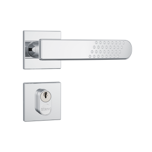 Fechadura Stam Externa 803/21 Cromado Roseta Quadrada de Inox