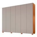 Ver imagem 3 de Guarda Roupa Casal Coliseu 100 Mdf 6 Portas e 6 Gavetas com Pés Moderna Mobília