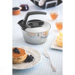 Chaleira Tramontina em Aço Inox com Fundo Triplo Cabo Preto 1,5 L Tramontina - 2