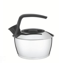 Chaleira Tramontina em Aço Inox com Fundo Triplo Cabo Preto 1,5 L Tramontina - 1
