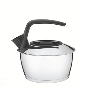 Chaleira Tramontina em Aço Inox com Fundo Triplo Cabo Preto 1,5 L Tramontina