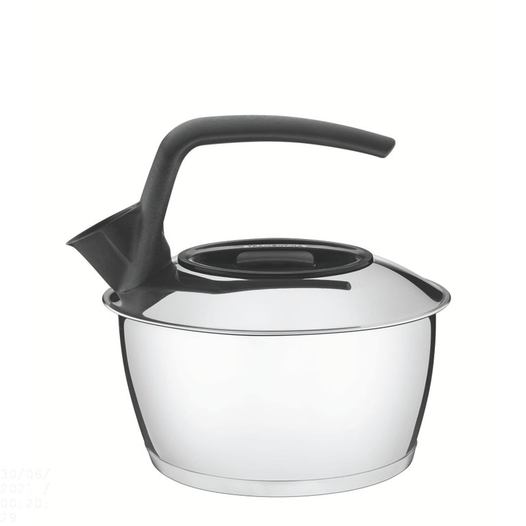 Chaleira Tramontina em Aço Inox com Fundo Triplo Cabo Preto 1,5 L Tramontina