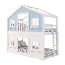 Ver imagem 4 de Beliche Infantil Montessoriano Casinha Dos Sonhos com Fechamento Inferior Madeira Maciça Branco