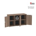 Ver imagem 7 de Armário para Escritório com 3 Portas PE40 Marrom/Walnut