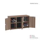 Ver imagem 6 de Armário para Escritório com 3 Portas PE40 Marrom/Walnut