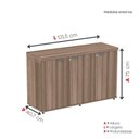 Ver imagem 3 de Armário para Escritório com 3 Portas PE40 Marrom/Walnut