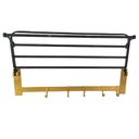 Ver imagem 6 de Toalheira Varal Roupa Porta Toalha Gancho Prateleira Banheiro Lavanderia Pousada Casa Hotel