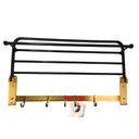 Ver imagem 7 de Toalheira Varal Roupa Porta Toalha Gancho Prateleira Banheiro Lavanderia Pousada Casa Hotel