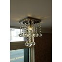 Ver imagem 1 de Lustre De Cristal Para Lavabo Com Lâmpada:110V/220V (Bivolt)/ESPELHADO/25cm