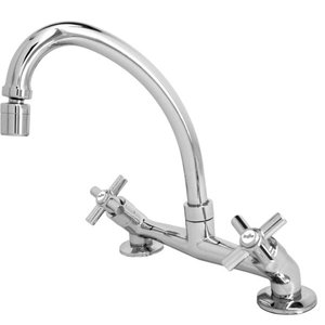 Torneira Misturador Cozinha Arejador Articulado Metal Cromado ¼v Bancada