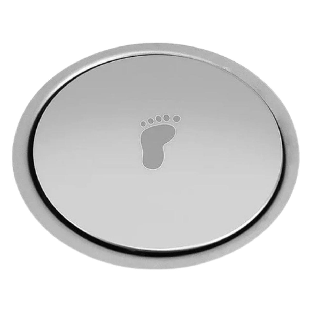 Ralo Inteligente Click Banheiro Lavabo Redondo 9,7cm Inox - 1