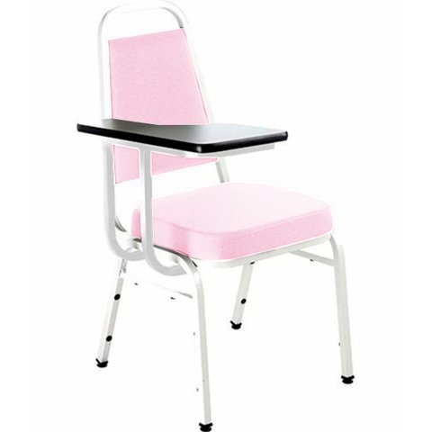 Cadeira Universitária Empilhável Linha Hotel Plus Rosa