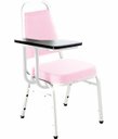 Ver imagem 1 de Cadeira Universitária Empilhável Linha Hotel Plus Rosa
