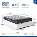 Ver imagem 5 de Cama Box Baú com Colchão de Espuma D60 Double Face Guarda Costas Comfort Force Probel Queen 158cm
