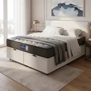 Ver imagem 3 de Cama Box Baú com Colchão de Espuma D60 Double Face Guarda Costas Comfort Force Probel Queen 158cm