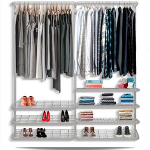 Guarda roupa closet aramado aberto armário modulado roupeiro 1,90 BR