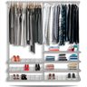 Guarda roupa closet aramado aberto armário modulado roupeiro 1,90 BR - 1