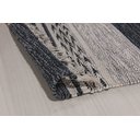 Ver imagem 2 de Tapete para Sala Quarto Indiano Kilim Raipur 100x140 100% Algodão Listrado Cinza