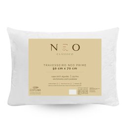 Travesseiro Toque de Pluma Neo Prime Camesa Ecopluma Conforto Hotel Antialérgico Percal Algodão 233  - 3