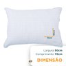 Travesseiro Toque de Pluma Neo Prime Camesa Ecopluma Conforto Hotel Antialérgico Percal Algodão 233  - 5