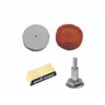 Kit para Polimento de Acrilico Viseira, Cd ,Dvd ,Farol com adaptador de Furadeira ,1massa 2 rodas - 1