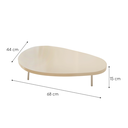 Ver imagem 7 de Mesa de Centro Design Moderno e Orgânico Cor Off White