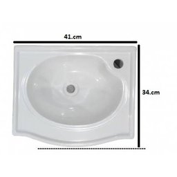 Kit Rorato Siena Suspenso 39cm Branco - 3
