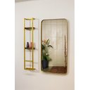 Ver imagem 1 de ESPELHO LUXO RETANGULAR RETRÔ 120X60CM BANHEIRO SALA QUARTO HALL MOLDURA DOURADO