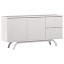 Ver mais imagens de Cristaleira e Aparador Buffet Vicenza com Espelho Isadora Off White - New Ceval