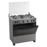 Fogão De Piso 5 Bocas Caribe Com Forno Esmaltec Inox Bivolt - 5