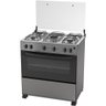 Fogão De Piso 5 Bocas Caribe Com Forno Esmaltec Inox Bivolt - 1