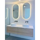 Ver mais imagens de Espelho Lapidado Oval Iluminado com led quente - 60x150cm