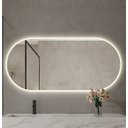 Ver imagem 5 de Espelho Lapidado Oval Iluminado com led quente - 60x150cm