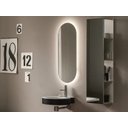Ver imagem 7 de Espelho Lapidado Oval Iluminado com led quente - 60x150cm