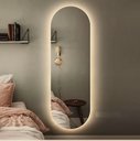 Ver imagem 6 de Espelho Lapidado Oval Iluminado com led quente - 60x150cm