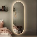 Ver imagem 6 de Espelho Lapidado Oval Iluminado com led quente - 60x150cm
